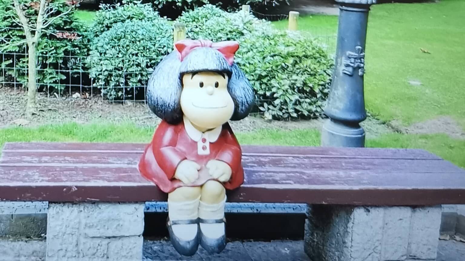 Mafalda en el Parque de San Francisco de Oviedo