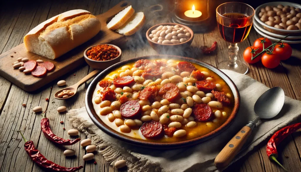 fabada asturiana, fiesta en puerto de vega